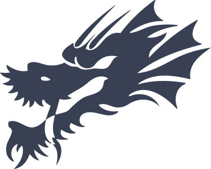 Cool Dragon Head Sticker