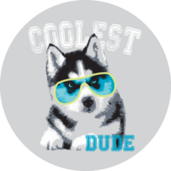 Cool Dude Husky Sticker