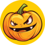 Cool Emoji Halloween Pumpkin Sticker