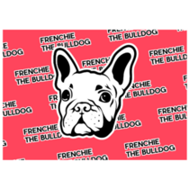 Cool Frenchie The Bulldog Red Sticker