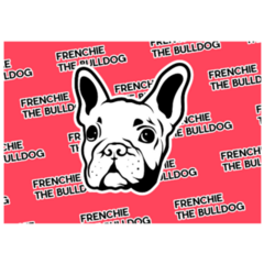 Cool Frenchie The Bulldog Red Sticker