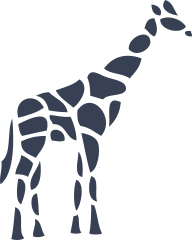 Cool Giraffe Pieces Sticker