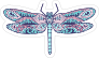 Cool Graphic Dragonfly Sticker