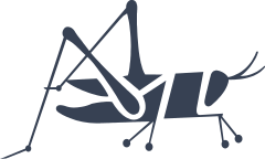 Cool Grasshopper Sticker