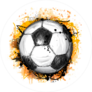 Cool Grunge Soccer Ball Sticker