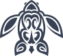 Cool Hawaiian Tribal Turtle Sticker