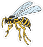 Cool Hornet Mascot Sticker
