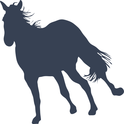 Cool Horse Running Away Sticker