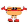 Cool Hot Dog With Arms Sticker