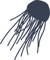 Cool Jellyfish Sticker