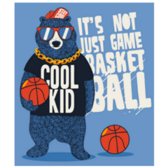 Cool Kid Basketball Bear Sticker