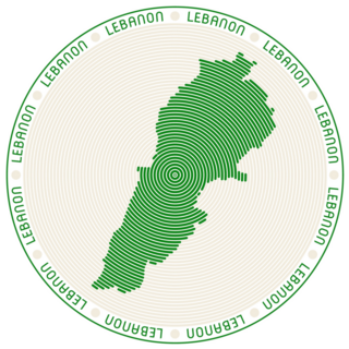 Cool Lebanon Round Sticker