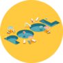 Cool Letters Shaped Swimming Pool Sticker