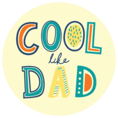 Cool Like Dad Fathers Day Sticker