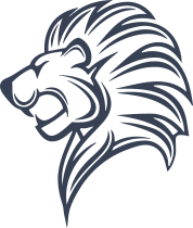 Cool Lion Head Roaring Sticker