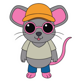 Cool Mouse Sticker
