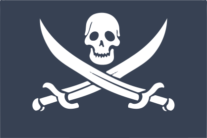 Cool Pirate Flag Sticker