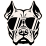 Cool Pit Bull Dog Sticker