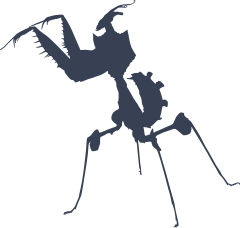 Cool Praying Mantis Sticker