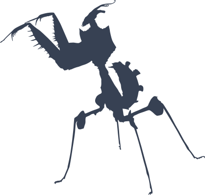 Cool Praying Mantis Sticker