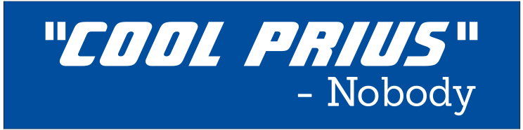 Cool Prius Customizable Bumper Sticker