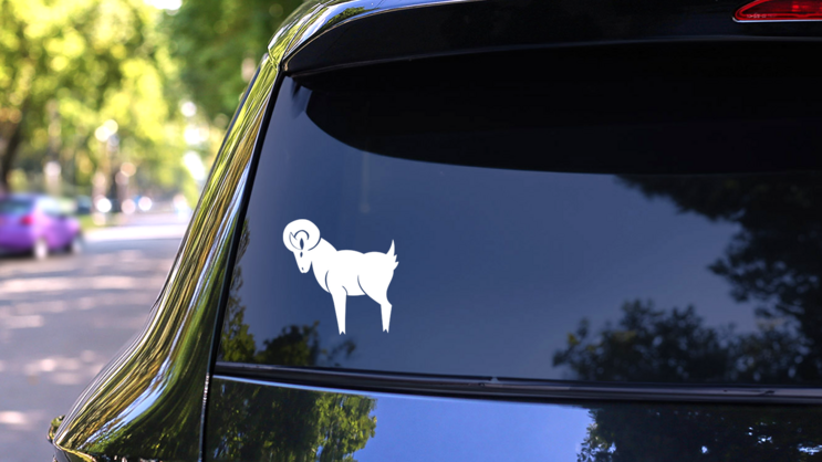 Cool Ram Sticker on a Rear Car Window (New) example