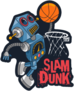 Cool Robot Basketball Player Shooting Hoops Sticker