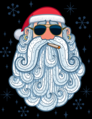 Cool Santa Claus Sticker