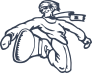 Cool Snowboarder Tricks Sticker