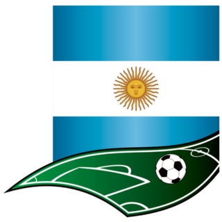 Cool Soccer Argentina Flag Concept Sticker