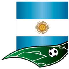 Cool Soccer Argentina Flag Concept Sticker