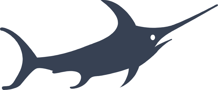 Cool Swordfish Fish Sticker