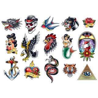 Cool Tattoo Sticker Sheet