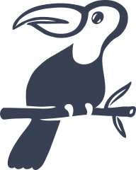 Cool Toucan On A Branch Sticker