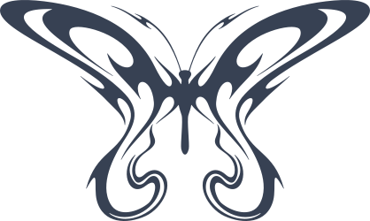 Cool Tribal Butterfly Sticker