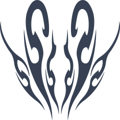 Cool Tribal Flame Design Sticker