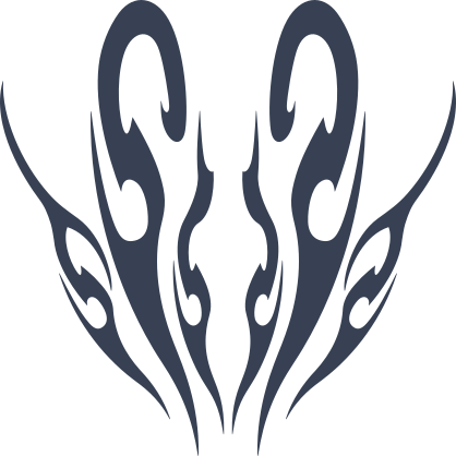 Cool Tribal Flame Design Sticker