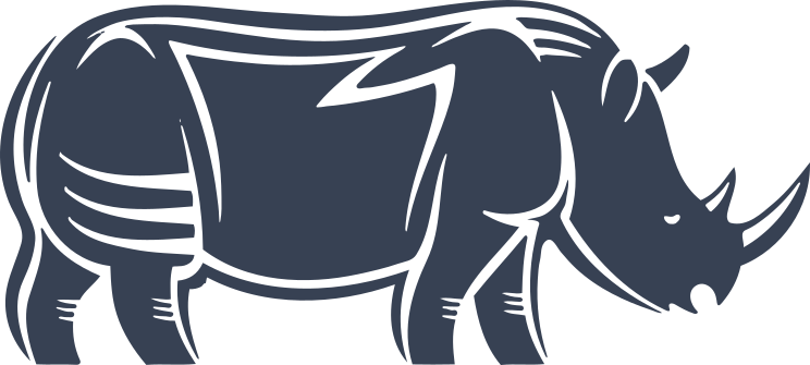 Cool Tribal Rhinoceros Sticker