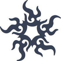 Cool Tribal Sun Sticker