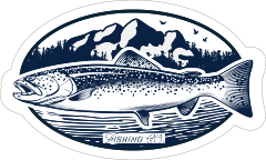 Cool Trout Fishing Sticker