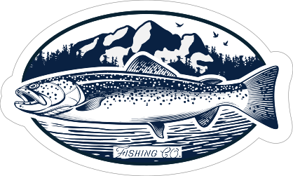 Cool Trout Fishing Sticker