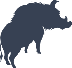 Cool Wild Boar Pig Sticker