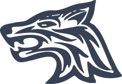 Cool Wolf Head Sticker