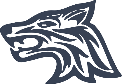 Cool Wolf Head Sticker