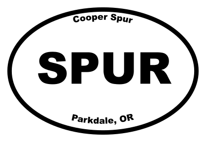 Cooper Spur Oval Sticker