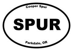 Cooper Spur Oval Sticker