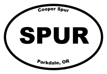 Cooper Spur Oval Sticker