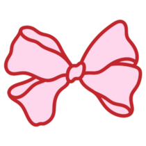 Coquette Bow Doodle Sticker