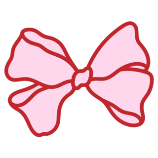 Coquette Bow Doodle Sticker
