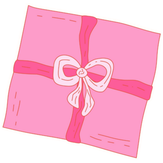 Coquette Bow Gift Sticker